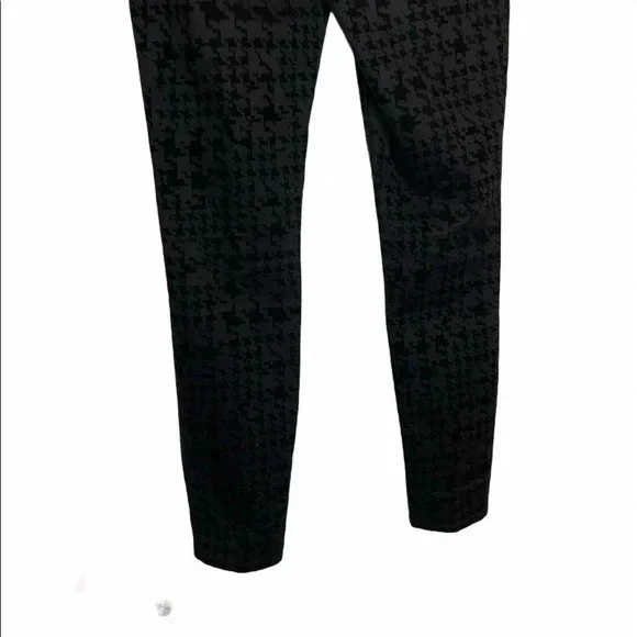 NYDJ Black Houndstooth Velvet Twill Pants - Picture 8 of 12